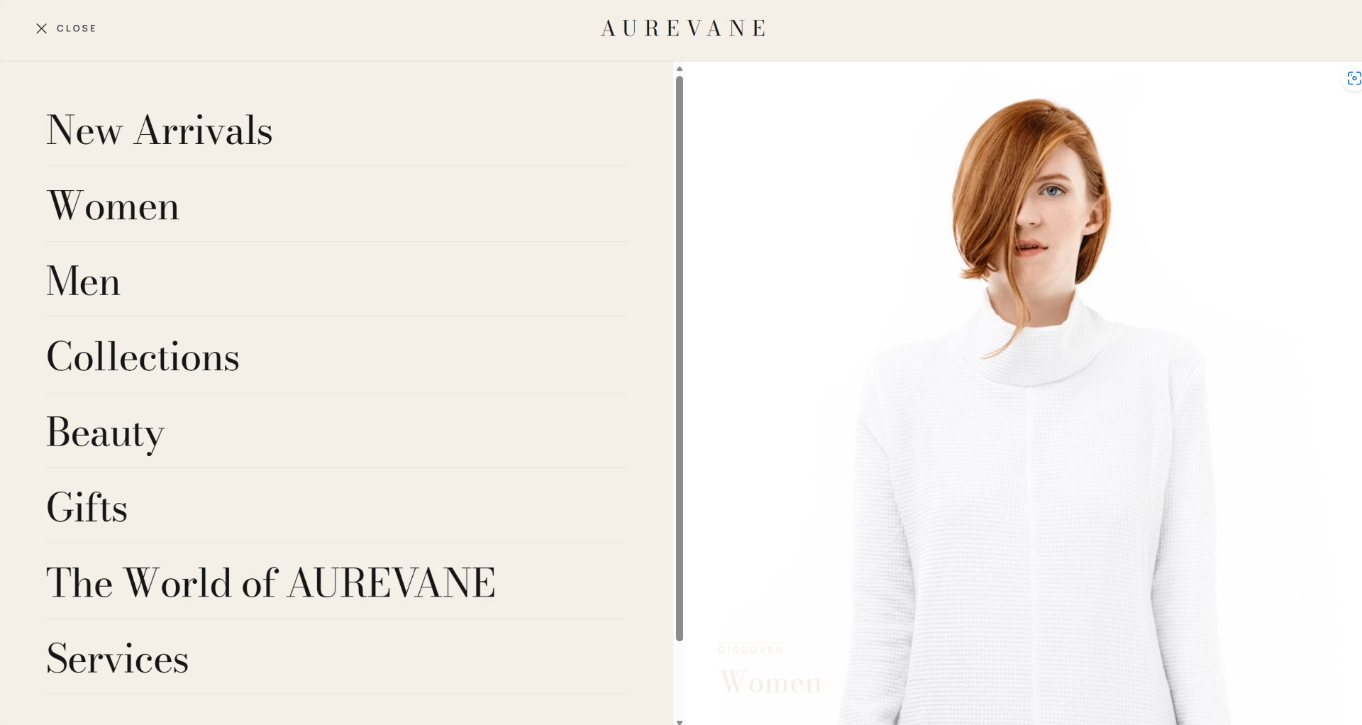 Aurevane, Editorial navigation