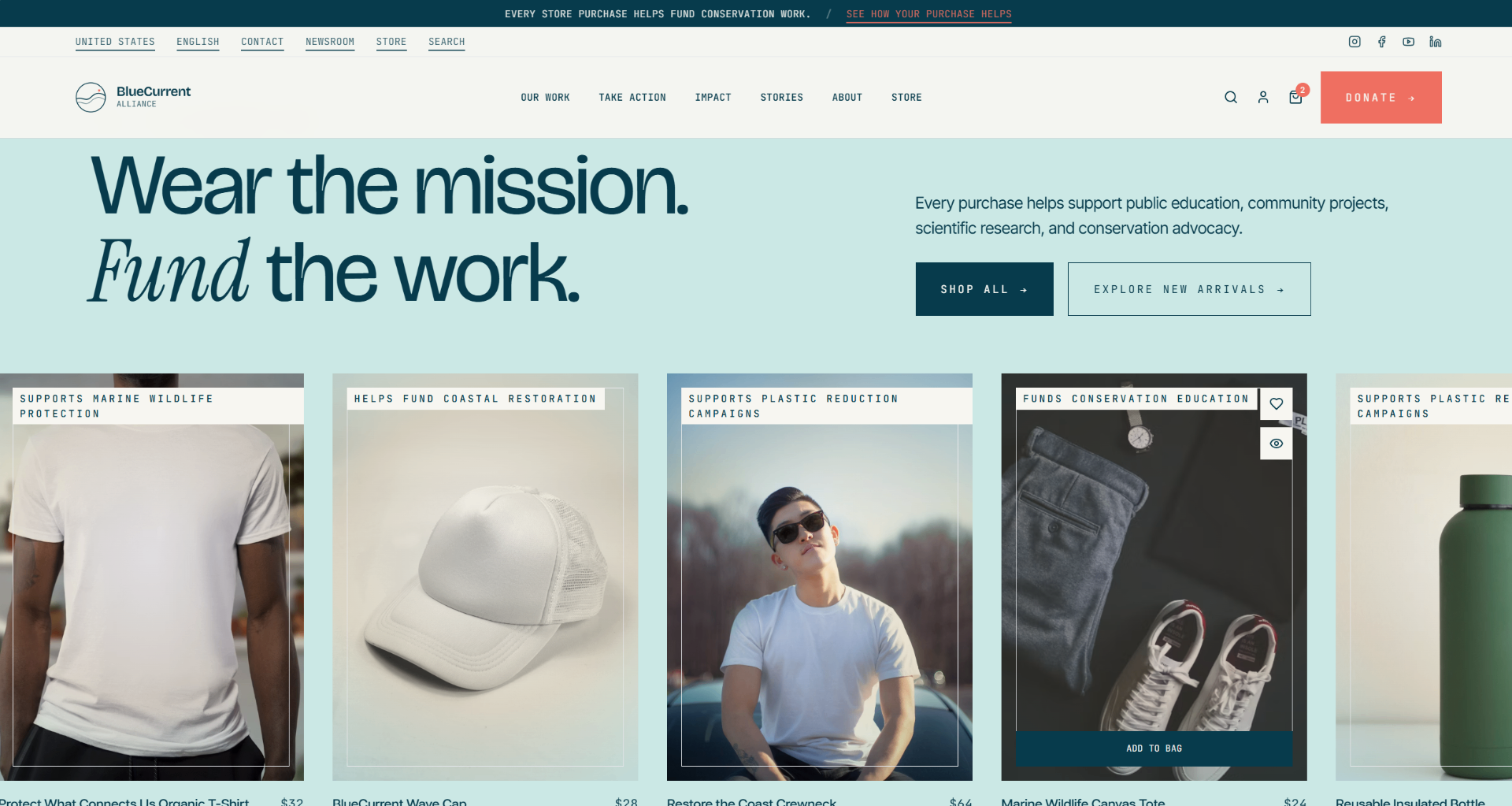 BlueCurrent Alliance, Mission-funded store